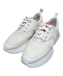 HERMES（エルメス）の古着「ローカットスニーカー」｜ホワイト×オレンジ