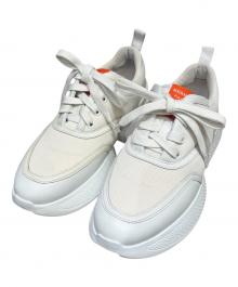 HERMES（エルメス）の古着「ローカットスニーカー」｜ホワイト×オレンジ