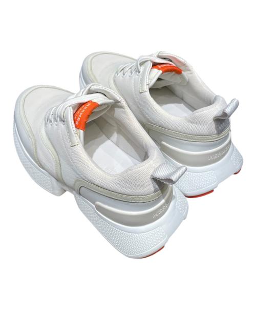 HERMES（エルメス）HERMES (エルメス) ローカットスニーカー ホワイト×オレンジ サイズ:35.5の古着・服飾アイテム