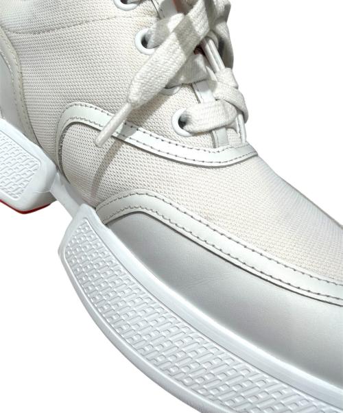 HERMES（エルメス）HERMES (エルメス) ローカットスニーカー ホワイト×オレンジ サイズ:35.5(22.5〜23cm)の古着・服飾アイテム