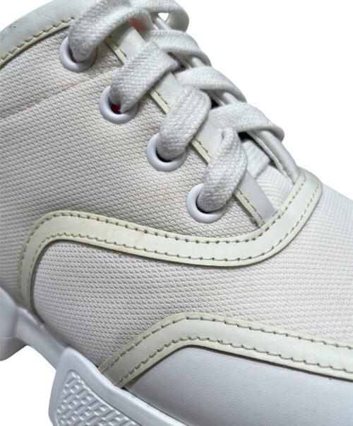 HERMES（エルメス）HERMES (エルメス) ローカットスニーカー ホワイト×オレンジ サイズ:35.5の古着・服飾アイテム