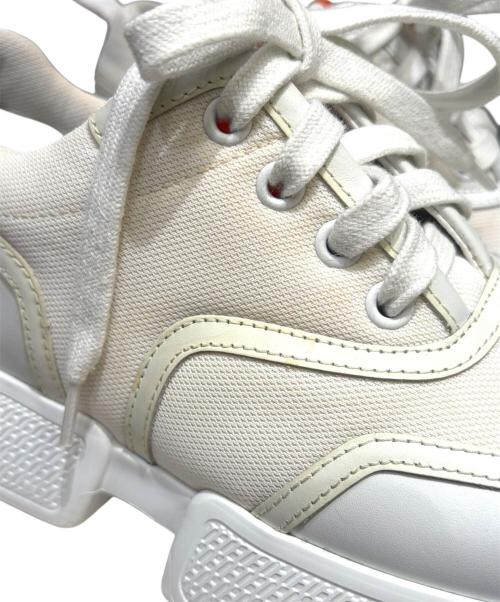 HERMES（エルメス）HERMES (エルメス) ローカットスニーカー ホワイト×オレンジ サイズ:35.5(22.5〜23cm)の古着・服飾アイテム