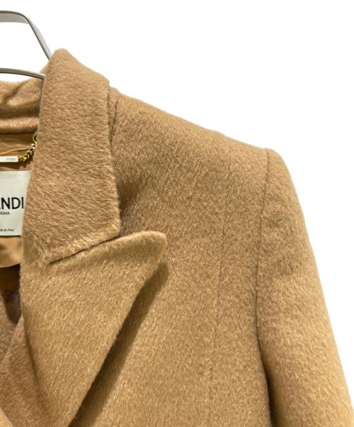 FENDI（フェンディ）FENDI (フェンディ) FFカリグラフィダブルコート ベージュ サイズ:36の古着・服飾アイテム