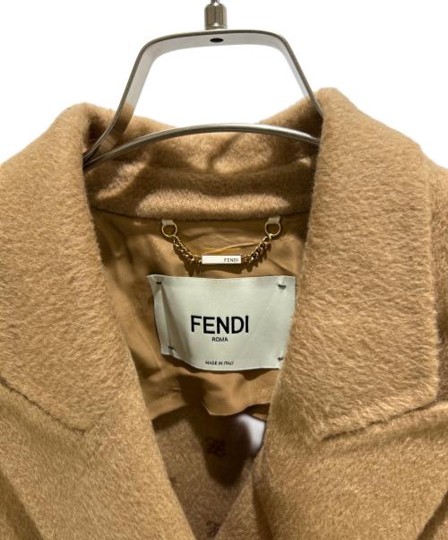 FENDI（フェンディ）FENDI (フェンディ) FFカリグラフィダブルコート ベージュ サイズ:36の古着・服飾アイテム