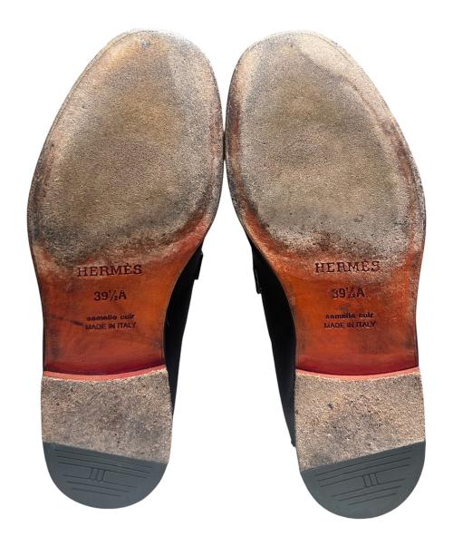 HERMES（エルメス）HERMES (エルメス) デスタン/ローファー ブラック サイズ:39.5の古着・服飾アイテム