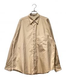 AURALEE（オーラリー）の古着「WASHED FINX TWILL BIG SHIRT」｜ベージュ
