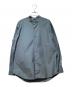 AURALEE（オーラリー）の古着「24AW HIGH COUNT FINX OX STAND COLLAR SHIRT」｜ネイビー