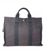 HERMESエルメス）の古着「エールバッグGM」｜グレー×ブラック