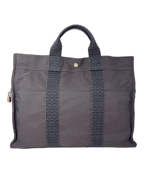 HERMES（エルメス）HERMES (エルメス) エールバッグGM グレー×ブラック サイズ:GMの古着・服飾アイテム