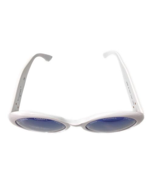 CHANEL（シャネル）CHANEL (シャネル) ラウンドフレームサングラス ホワイトの古着・服飾アイテム