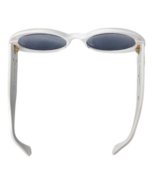 CHANEL（シャネル）CHANEL (シャネル) ラウンドフレームサングラス ホワイトの古着・服飾アイテム