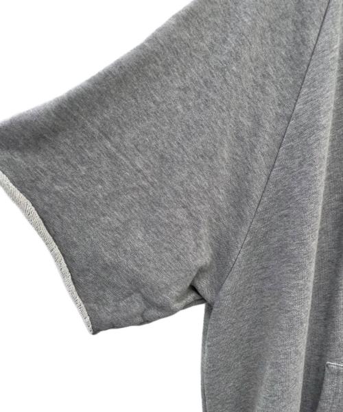 CELINE（セリーヌ）CELINE (セリーヌ) 16 フーディ―ドレス/コットンフリース グレー×ネイビー サイズ:Sの古着・服飾アイテム