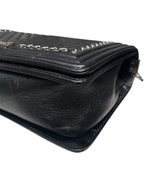 CHANEL（シャネル）CHANEL (シャネル) ボーイシャネル シェブロン ブラック サイズ:-の古着・服飾アイテム