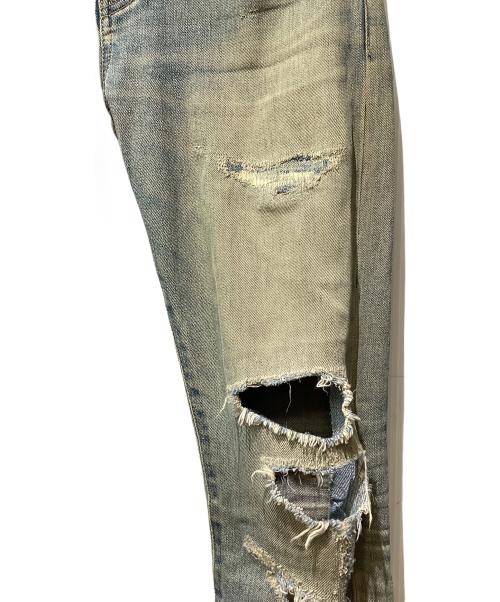 Saint Laurent Paris（サンローランパリ）Saint Laurent Paris (サンローランパリ) デストロイクラッシュストレッチスキニーデニムパンツ インディゴ サイズ:28の古着・服飾アイテム