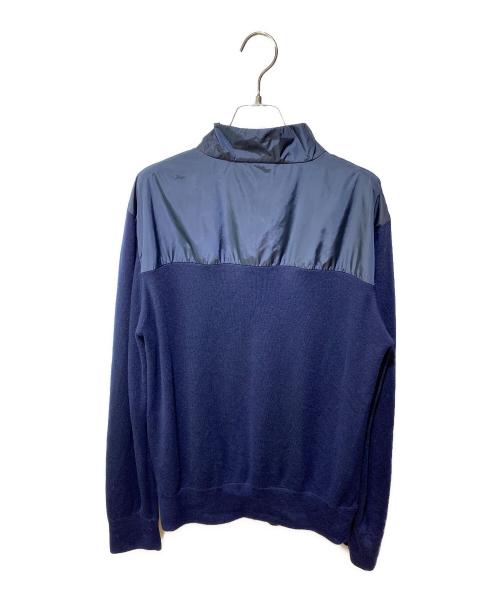 PRADA（プラダ）PRADA (プラダ) 切替ナイロンジャケット ネイビー サイズ:54の古着・服飾アイテム