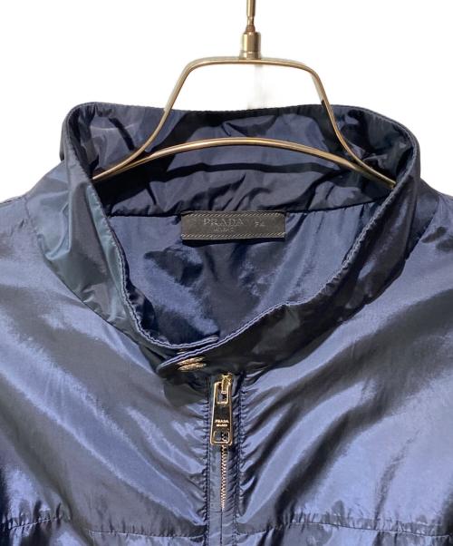 PRADA（プラダ）PRADA (プラダ) 切替ナイロンジャケット ネイビー サイズ:54の古着・服飾アイテム