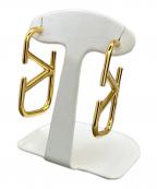 VALENTINOヴァレンティノ）の古着「Vロゴシグネチャーメタルピアス」｜ゴールド