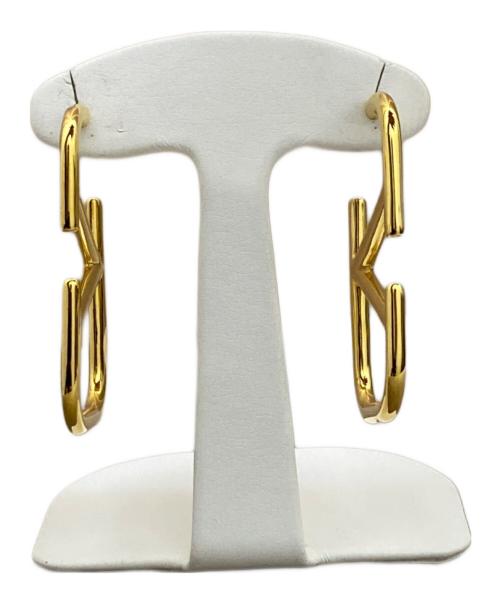 VALENTINO（ヴァレンティノ）VALENTINO (ヴァレンティノ) Vロゴシグネチャーメタルピアス ゴールドの古着・服飾アイテム