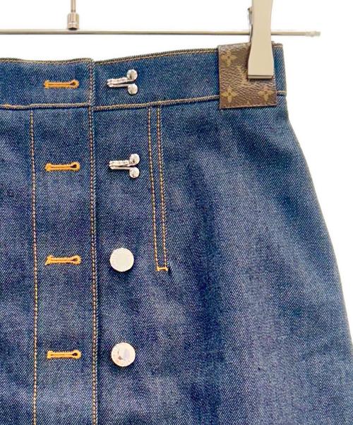 LOUIS VUITTON（ルイ ヴィトン）LOUIS VUITTON (ルイ ヴィトン) LVアシンメトリックデニムスカート サイズ:34の古着・服飾アイテム