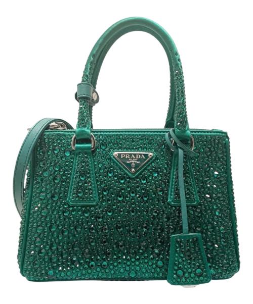 PRADA（プラダ）PRADA (プラダ) ガレリアクリスタル グリーンの古着・服飾アイテム