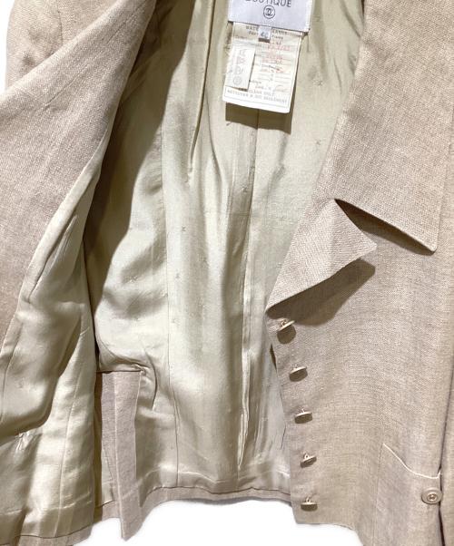 CHANEL（シャネル）CHANEL (シャネル) ココボタンリネンセットアップ ベージュ サイズ:40の古着・服飾アイテム
