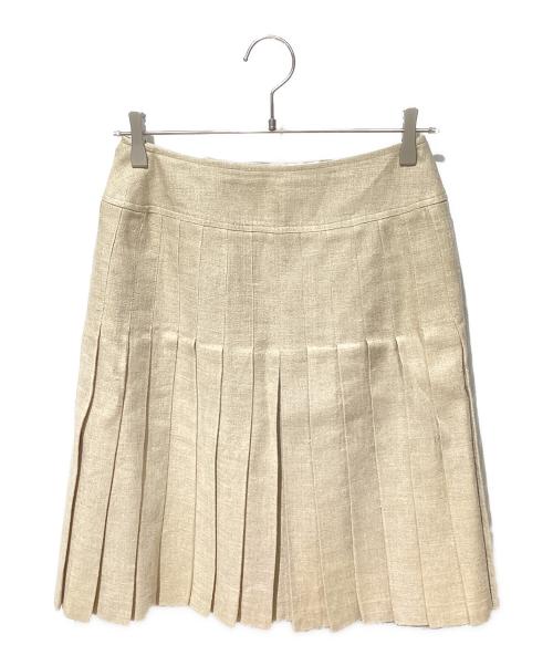 CHANEL（シャネル）CHANEL (シャネル) ココボタンリネンセットアップ ベージュ サイズ:40の古着・服飾アイテム