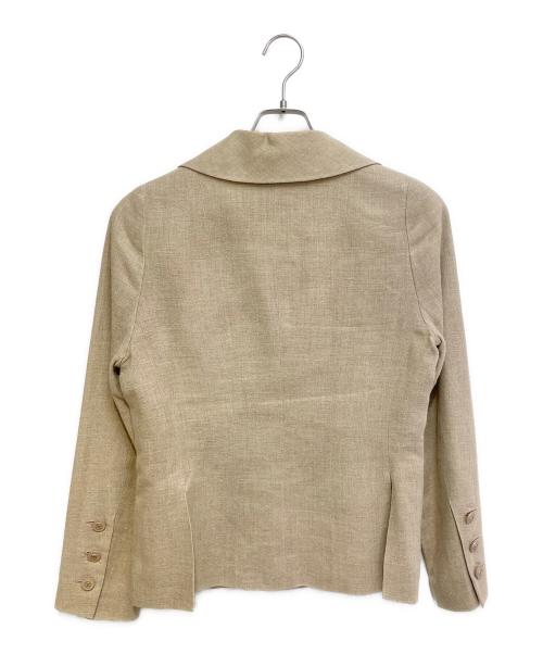 CHANEL（シャネル）CHANEL (シャネル) ココボタンリネンセットアップ ベージュ サイズ:40の古着・服飾アイテム