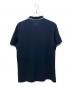 PRADA (プラダ) ロゴショートスリーブポロシャツ ネイビー×スカイブルー サイズ:XXL：27000円