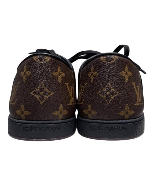LOUIS VUITTON（ルイ ヴィトン）LOUIS VUITTON (ルイ ヴィトン) モノグラムローカットスニーカー ブラック×ブラウン サイズ:6.5の古着・服飾アイテム