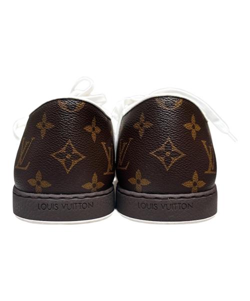LOUIS VUITTON（ルイ ヴィトン）LOUIS VUITTON (ルイ ヴィトン) モノグラムローカットスニーカー ホワイト×ブラウン サイズ:7の古着・服飾アイテム