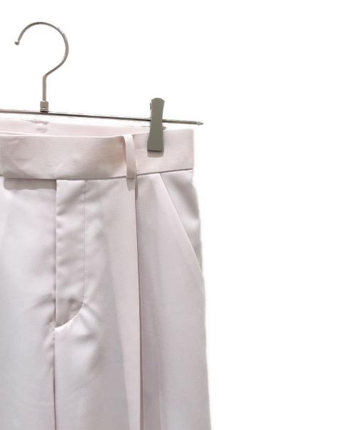 Noble（ノーブル）Noble (ノーブル) エステルツイルストレッチスラックスパンツ ピンク サイズ:34の古着・服飾アイテム