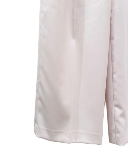 Noble（ノーブル）Noble (ノーブル) エステルツイルストレッチスラックスパンツ ピンク サイズ:34の古着・服飾アイテム
