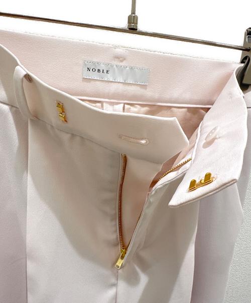 Noble（ノーブル）Noble (ノーブル) エステルツイルストレッチスラックスパンツ ピンク サイズ:34の古着・服飾アイテム