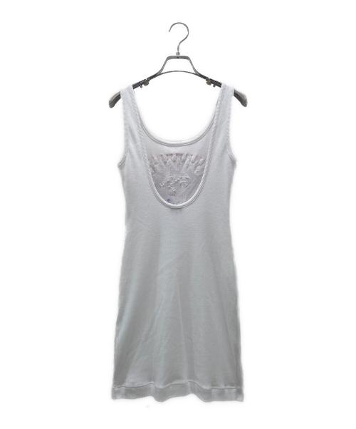 CHANEL（シャネル）CHANEL (シャネル) フォーミュラ1ノースリーブワンピース ホワイト サイズ:36の古着・服飾アイテム