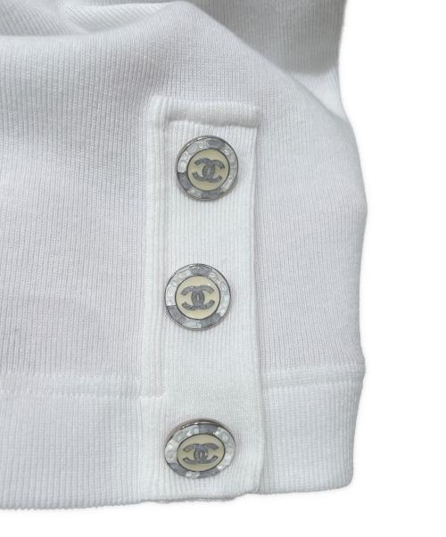 CHANEL（シャネル）CHANEL (シャネル) フォーミュラ1ノースリーブワンピース ホワイト サイズ:36の古着・服飾アイテム