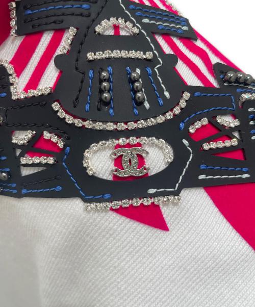 CHANEL（シャネル）CHANEL (シャネル) フォーミュラ1ノースリーブワンピース ホワイト サイズ:36の古着・服飾アイテム