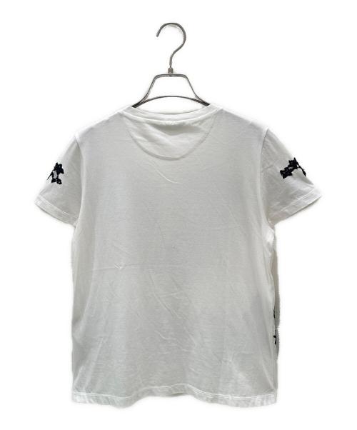 VALENTINO（ヴァレンティノ）VALENTINO (ヴァレンティノ) レースTシャツ ホワイト×ブラック サイズ:XSの古着・服飾アイテム