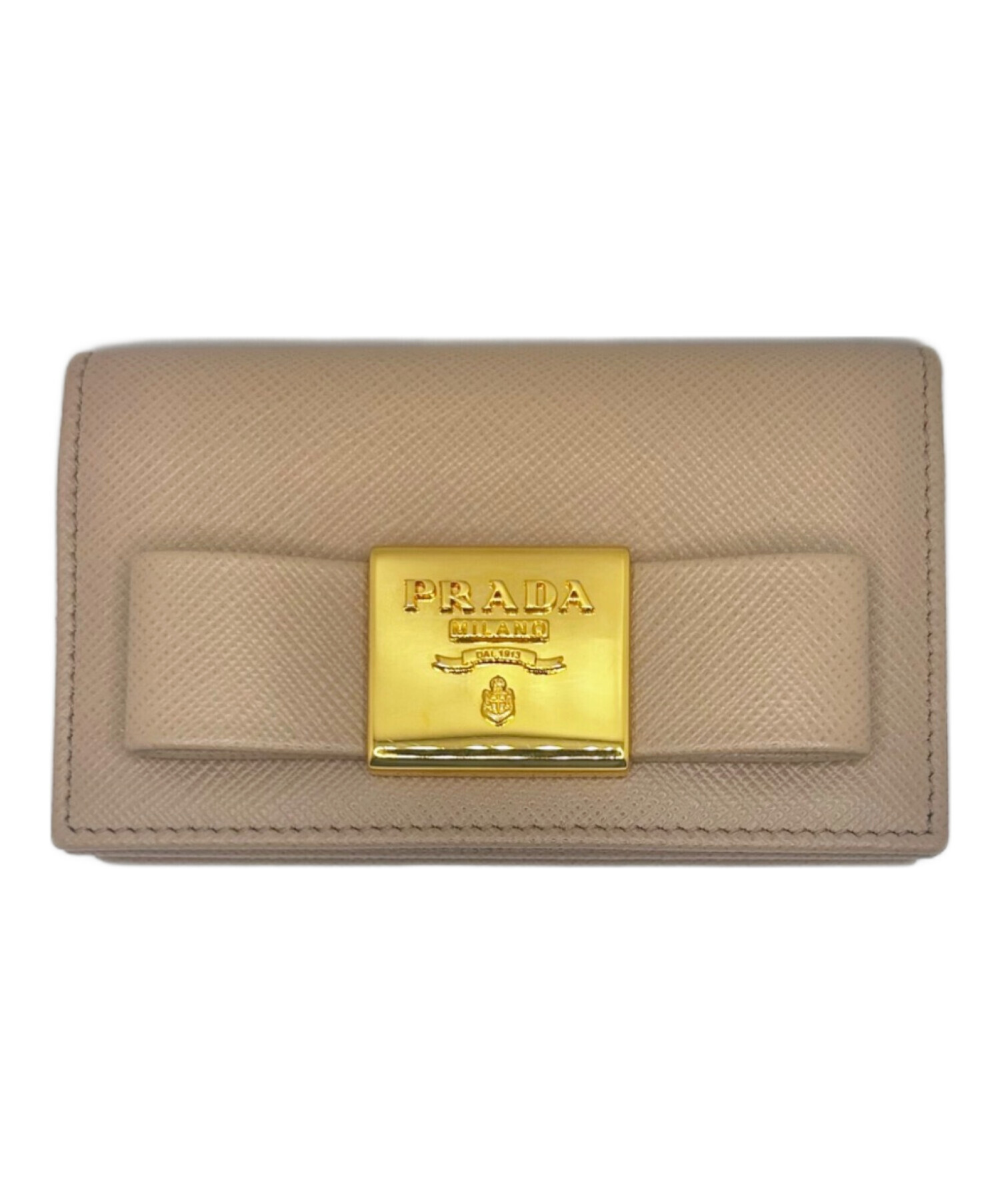 PRADA プラダ カードケース ベージュ サフィアーノ PRADA/プラダ_Women