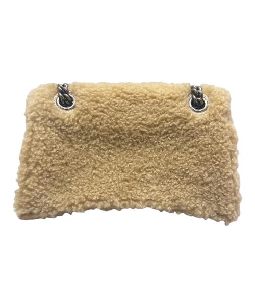 BALENCIAGA（バレンシアガ）BALENCIAGA (バレンシアガ) クラッシュ チェーンバッグ スモール  ベージュ×シルバー金具 サイズ:スモールの古着・服飾アイテム