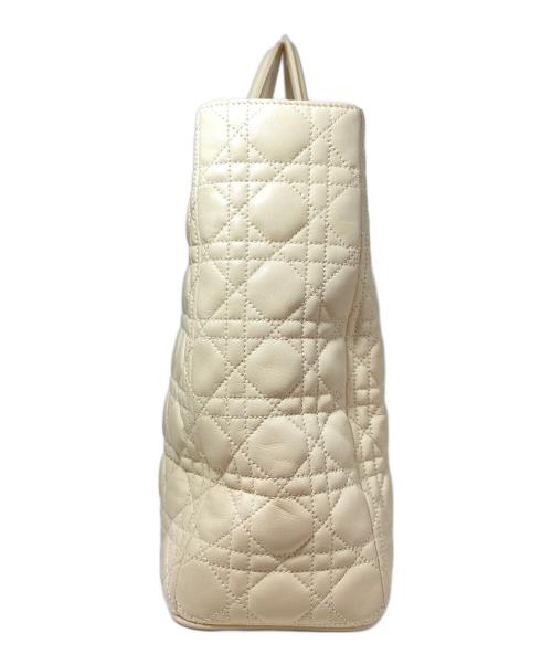 Christian Dior（クリスチャン ディオール）Christian Dior (クリスチャン ディオール) レディディオール ラージ/トートバッグ アイボリー サイズ:Largeの古着・服飾アイテム