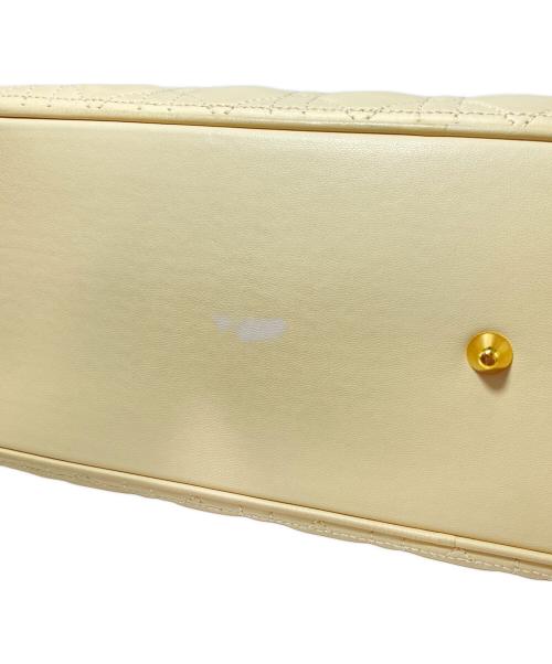 Christian Dior（クリスチャン ディオール）Christian Dior (クリスチャン ディオール) レディディオール ラージ/トートバッグ アイボリー サイズ:Largeの古着・服飾アイテム