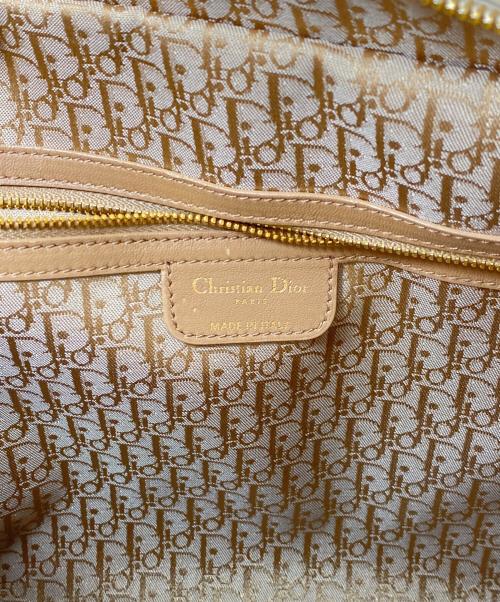 Christian Dior（クリスチャン ディオール）Christian Dior (クリスチャン ディオール) レディディオール ラージ/トートバッグ アイボリー サイズ:Largeの古着・服飾アイテム