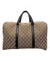 GUCCI (グッチ) GGキャンバス ボストンバッグ ベージュ×ブラウン：120000円