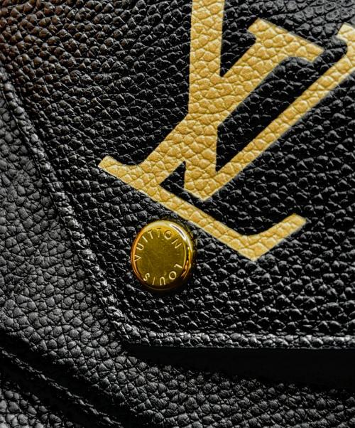 LOUIS VUITTON（ルイ ヴィトン）LOUIS VUITTON (ルイ ヴィトン) ポルトフォイユ・ヴィクトリーヌ ブラック×ベージュ サイズ:-の古着・服飾アイテム