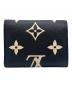 LOUIS VUITTON (ルイ ヴィトン) ポルトフォイユ・ヴィクトリーヌ ブラック×ベージュ サイズ:-：80000円