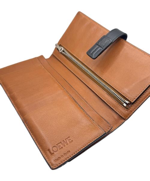 LOEWE（ロエベ）LOEWE (ロエベ) コンパクトウォレット ネイビー×ブラック×ブラウン サイズ:-の古着・服飾アイテム
