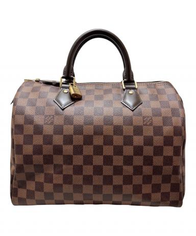 Louis Vuitton Speedy30 ハンドバッグ ブラウン 中古・古着通販】LOUIS VUITTON (ルイ ヴィトン) スピーディ30