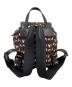 MIU MIU (ミュウミュウ) クリスタルバックパック ブラック×レッド：50000円