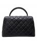 CHANEL (シャネル) マトラッセ キャビアスキン ハンドバッグ ブラック サイズ:-：500000円