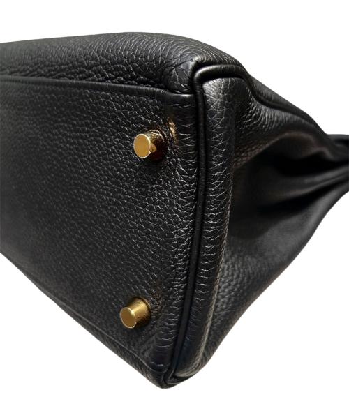 HERMES（エルメス）HERMES (エルメス) ケリー32 内縫い/ゴールド金具/トゴ/ブラック/D刻印 ノワール×ゴールド金具 サイズ:32の古着・服飾アイテム